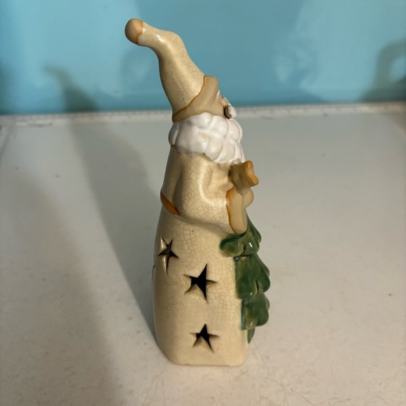 🛍️3/$30 Light up hollow ceramic Santa Claus Father Christmas holiday decoration - Picture 4 of 9